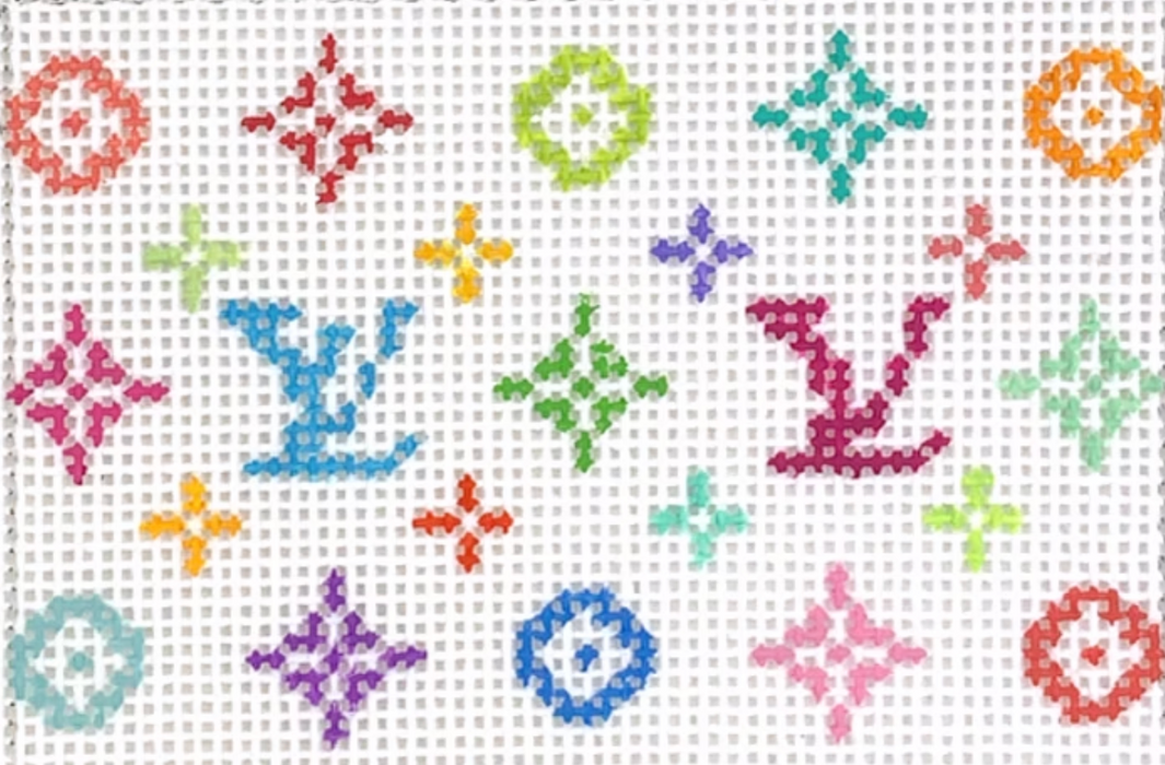 Planet Earth Credit Card Case Insert – Louis Vuitton LV – multi on white