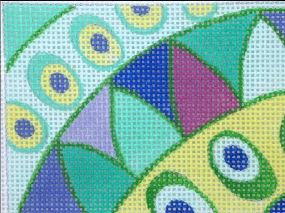 Planet Earth Credit Card Case Insert – Pucci – blues, greens & purples