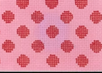 Planet Earth Credit Card Case Insert – Polka Dots – red on pink w/ turquoise letter