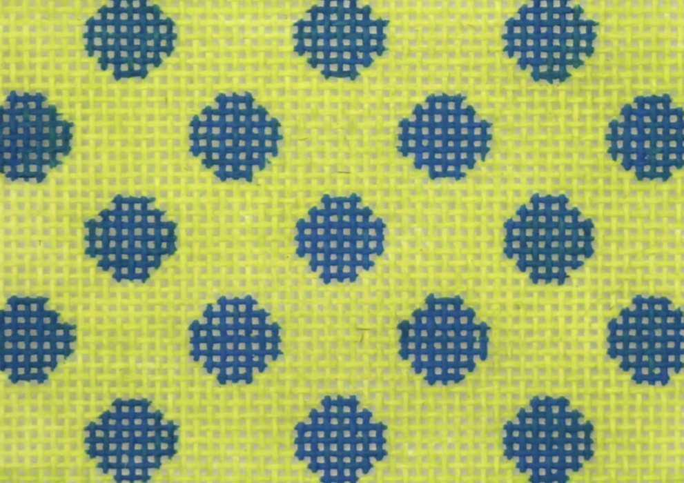 Planet Earth Credit Card Case Insert – Polka Dots – cobalt on lime w/ fuchsia