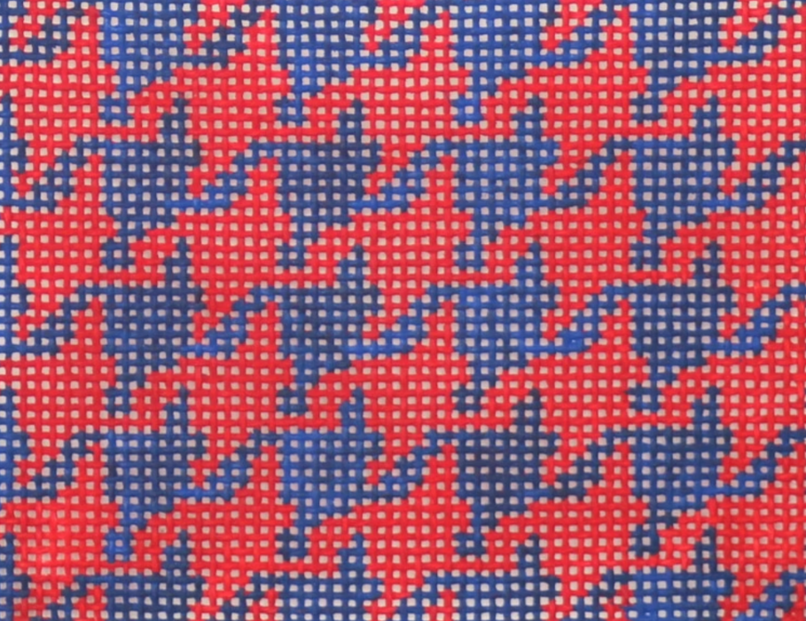 Planet Earth Credit Card Case Insert – Houndstooth – red & navy w/ white letter