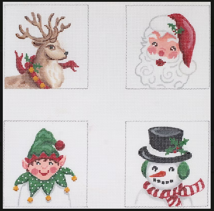 Set of 4 Planet Earth Coaster Inserts – Christmas Characters