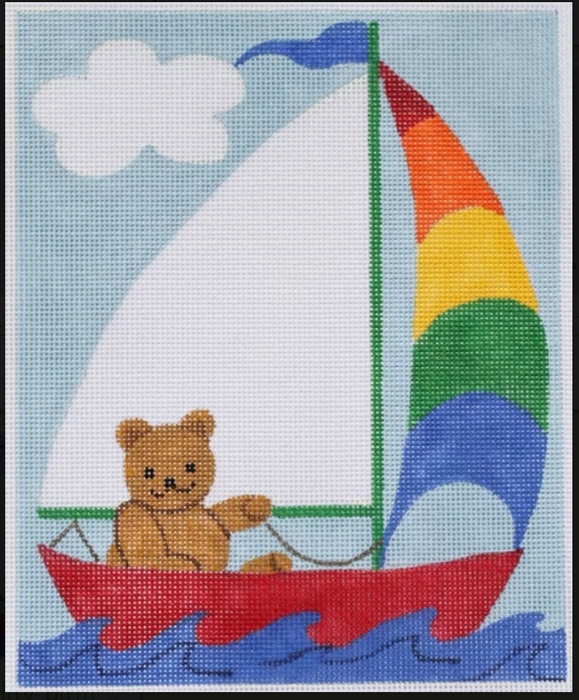Birth Announcement – Sailing Teddy on 13 mesh