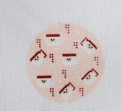 Pink Santa Mug Round Ornament