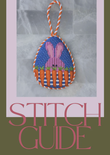 Stitch Guide - Bunny With Carrot Fence Egg