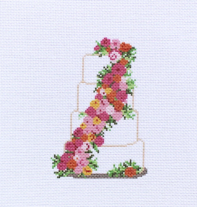 Wedding Cake - Orange and Pink Flowers