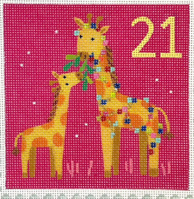Klara Hawkins – Advent Stamp #21 – Giraffes