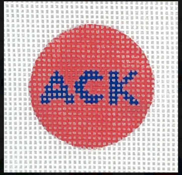 Planet Earth Key Ring Insert – ACK – navy on Nantucket red