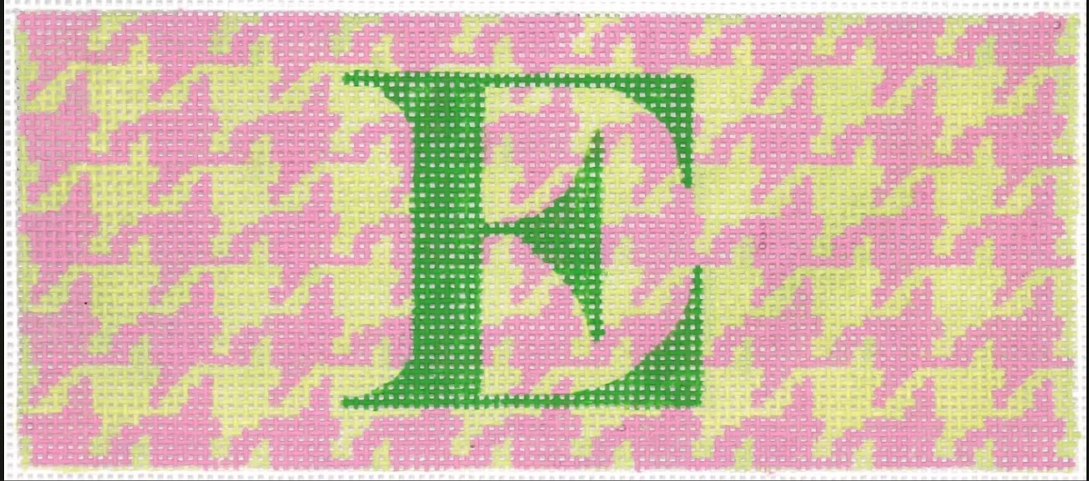 Lee’s Jewelry Box/Wallet Insert – Houndstooth – pink & lime