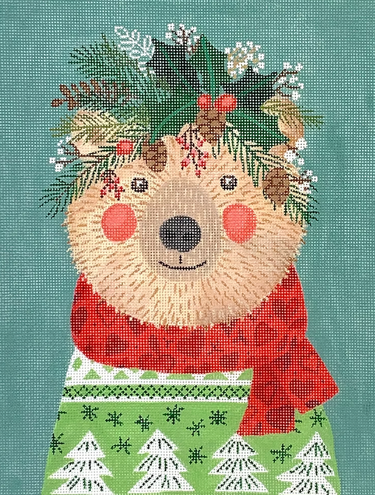Mia Charro – Christmas Squad – Bear on Sage Green