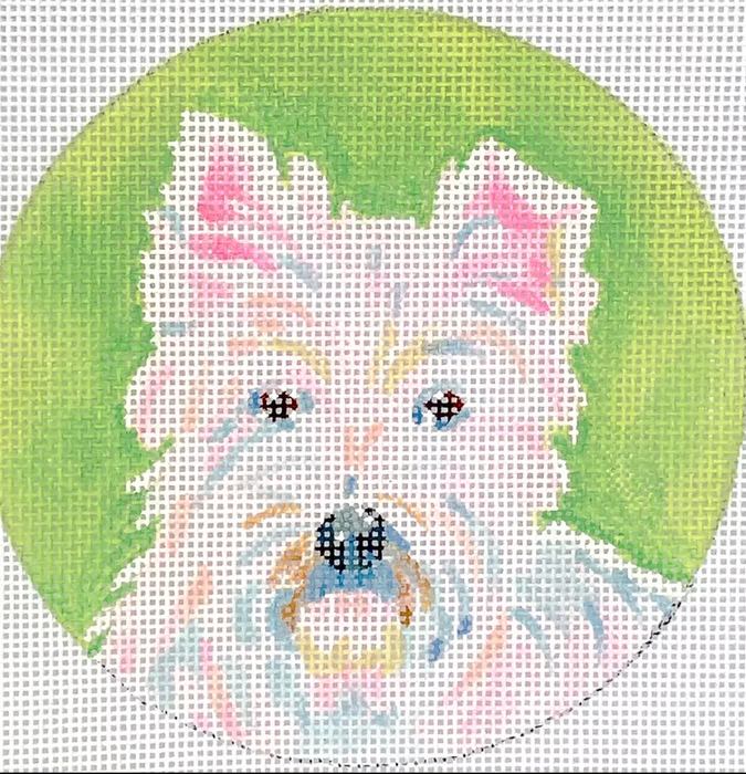Megan Carn Ornament/Mini – Westie – on light green