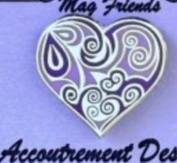 Purple Swirl Heart Needle Minder