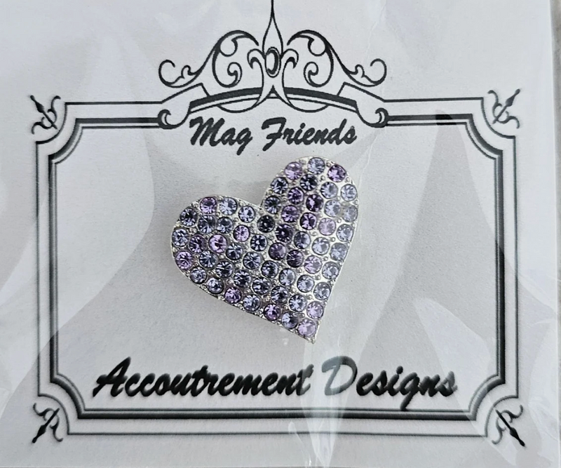 Purple Rhinestone Needle Minder