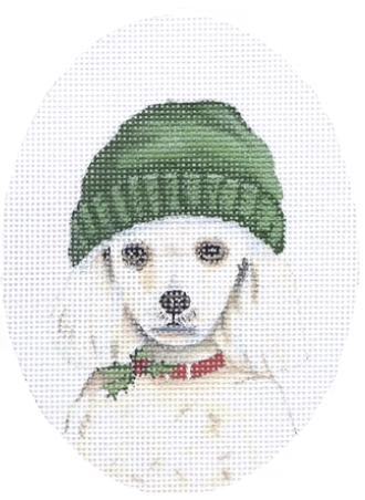 NEW 2025: Holiday Dog Portrait: Poodle