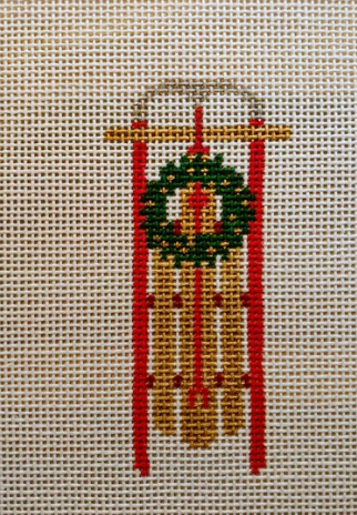 Sled Ornament - 14 mesh