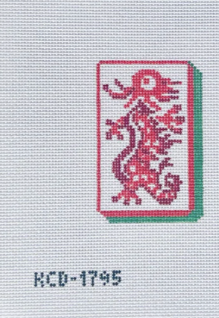 Red Dragon Mahjong Tile