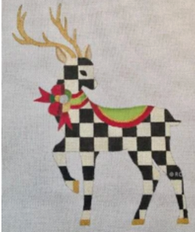 Standing Checkered Reindeer
