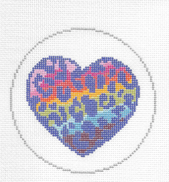 Leopard  Heart Round