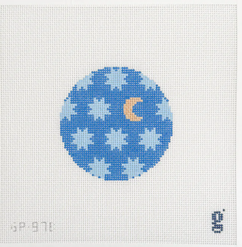 Moon & Stars Round Blue Kit