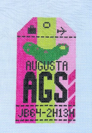 Augusta  Retro Travel Tag