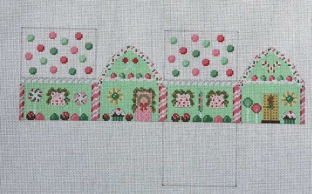 Pink & Green Mints 3D Gingerbread House