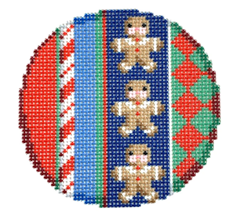 Jolly Stripe Round with Threads and Stitch Guide