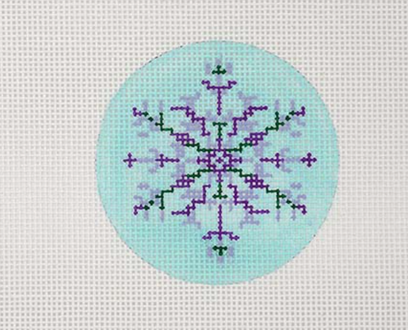 Nordic Snowflake - purple/aqua