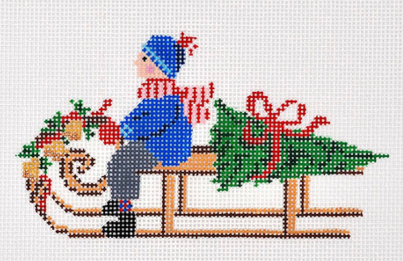 Festive Sled - boy