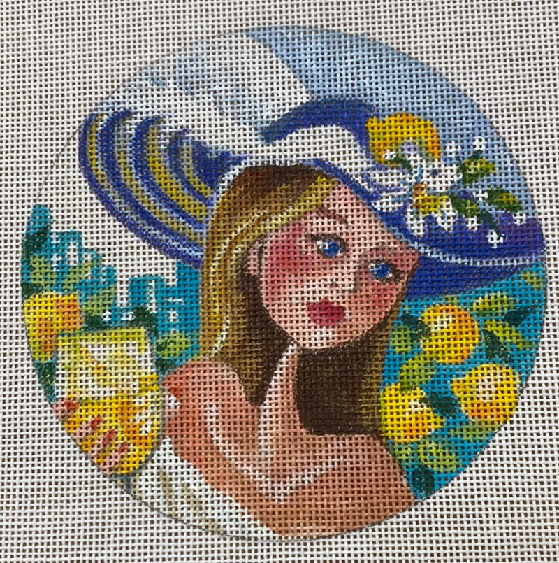 Sunhat Woman with lemons
