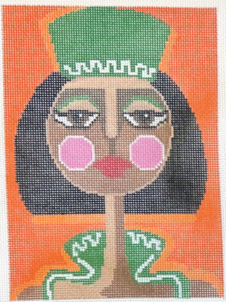 Green Pillbox Hat
