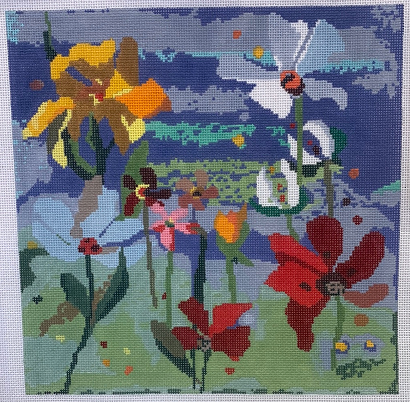Collage Bouquet Blue