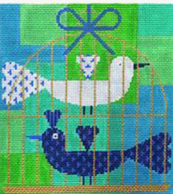 Lovebirds Pair Blue