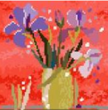Yellow Vase with Flowers