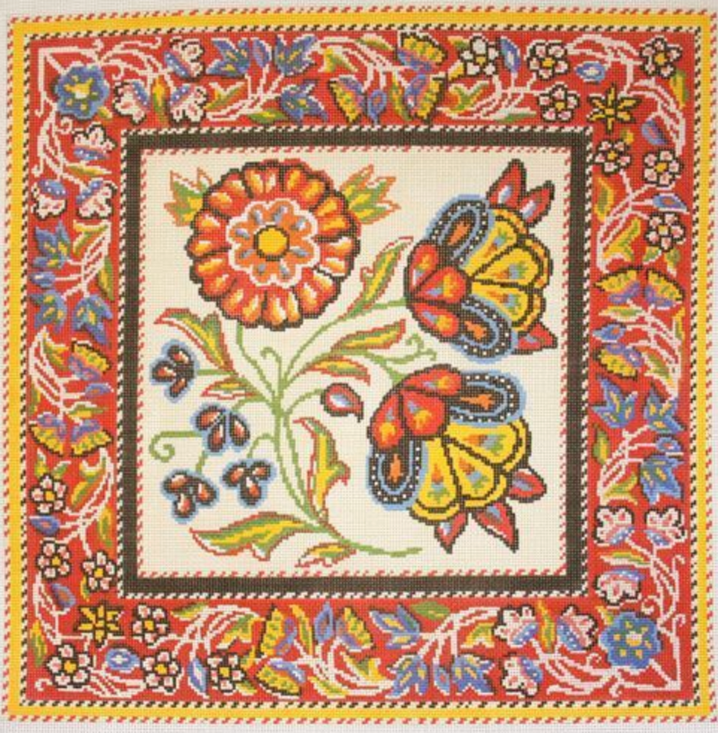 Peasant Print Red