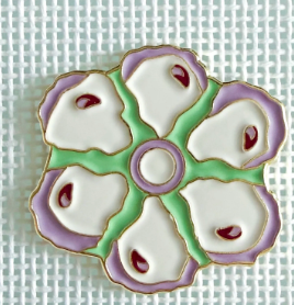 Seafoam Oyster Plate Needle Minder