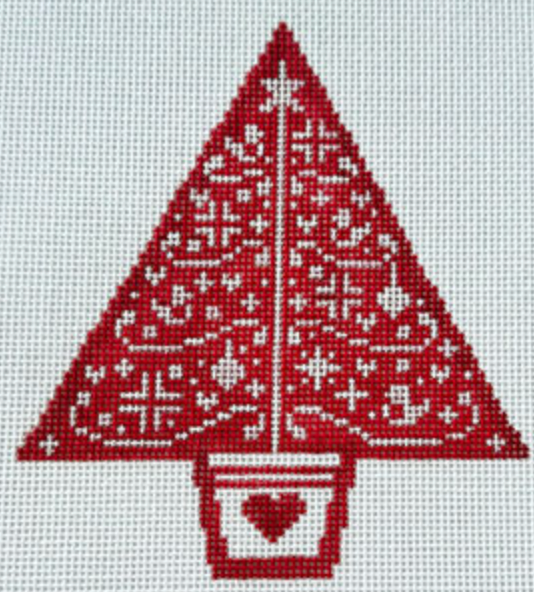 Sweater Weather Red and White Heart