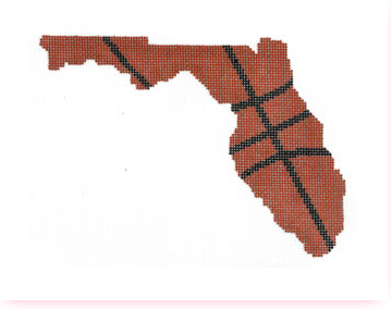 Basketball State Shaped - Florida
