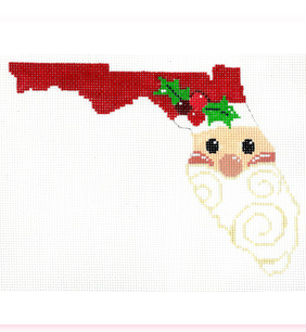 State Shaped Santa Florida