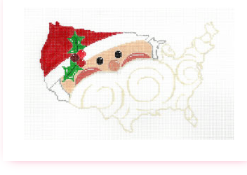 United States Shaped Santa