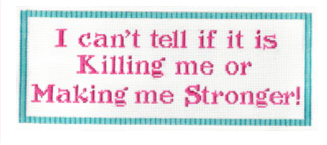 I Can't tell if it is Killing Me.....