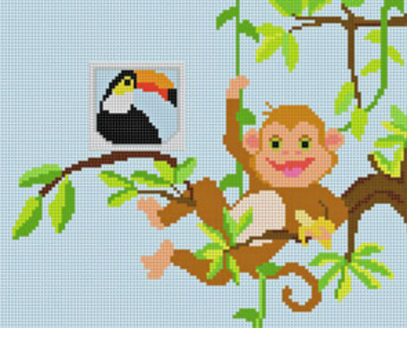 Monkey In Tree Tooth Fairy Pillow