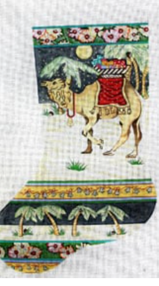 Camel w/blanket & bells stocking