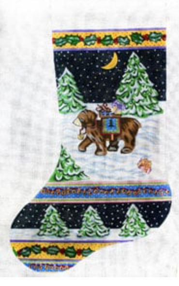 Bear w/blanket stocking