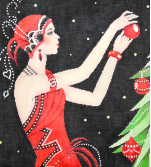 Art Deco Lady Christmas