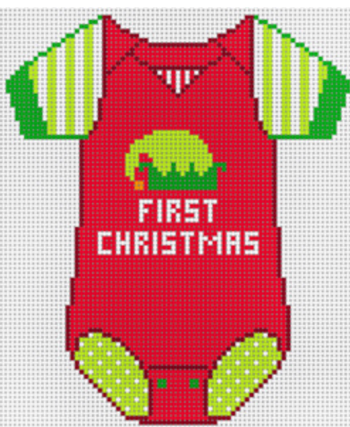 Baby Onsie - 1st Christmas w/ Elf Hat