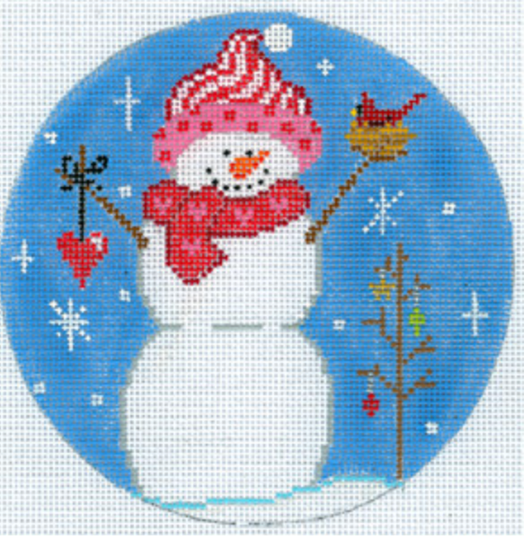 Snowman w/ Cardinal