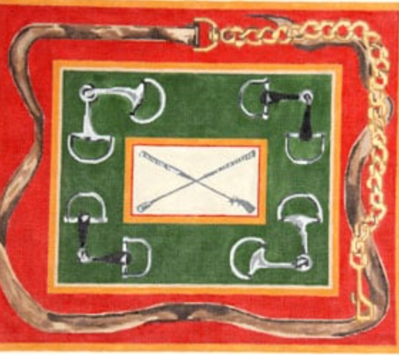 Snaffle Bits w/crop, chain border