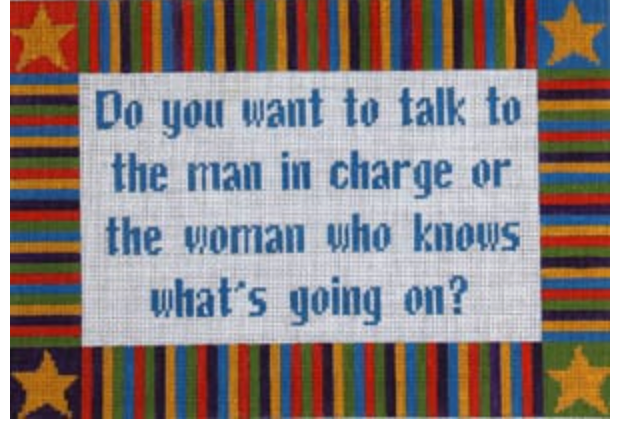 Do You Want to Talk to the Man . . .