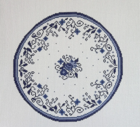 Blue China Plate