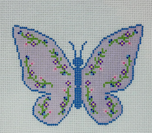 Floral Purple Butterfly